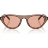Prada 51mm Irregular Sunglasses In Orange