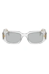 Prada Pr 17ws Acetate Transparent Sunglasses In Clear