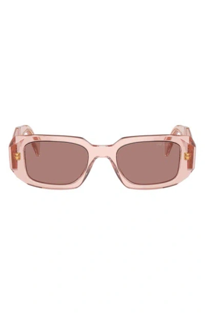 PRADA PRADA 51MM RECTANGULAR SUNGLASSES