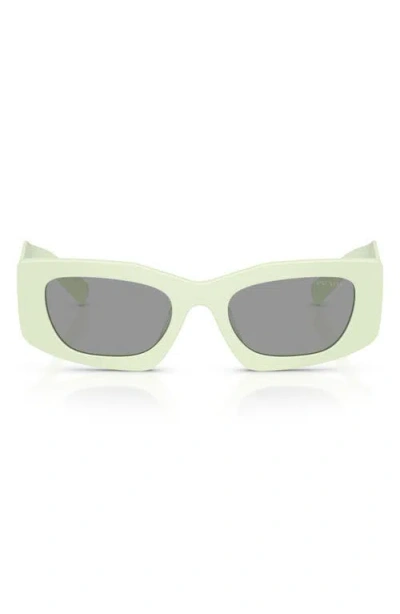 Prada 51mm Rectangular Sunglasses In Orange