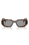 Prada 51mm Rectangular Sunglasses In Tortoise/grey