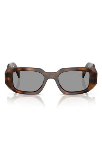 PRADA PRADA 51MM RECTANGULAR SUNGLASSES