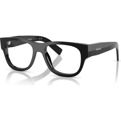 Prada 53mm Square Optical Glasses In Purple
