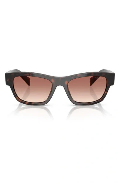 PRADA PRADA 52MM BUTTERFLY POLARIZED SUNGLASSES