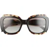 Prada 52mm Geometric Sunglasses