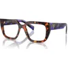 Prada 52mm Irregular Optical Glasses In Multi