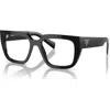Prada 52mm Irregular Optical Glasses In Black