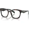 Prada 52mm Irregular Optical Glasses In Multi