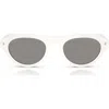 Prada 52mm Irregular Sunglasses In Gray