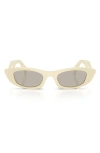 Prada 0pr B16s Angular Cat-eye Sunglasses In White