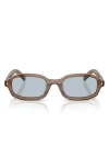 Prada 52mm Oval Sunglasses In Brown