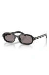 Prada Oval-frame Sunglasses In Animal Print
