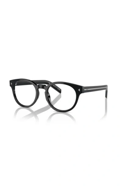 Prada 52mm Phantos Optical Glasses In Black