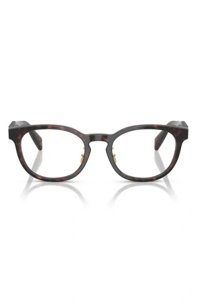 Prada 52mm Phantos Optical Glasses In Neutral