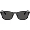 Prada 0pr D13su Rectangular Frame Acetate Sunglasses In Black