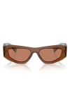 Prada 52mm Pillow Sunglasses In Brown