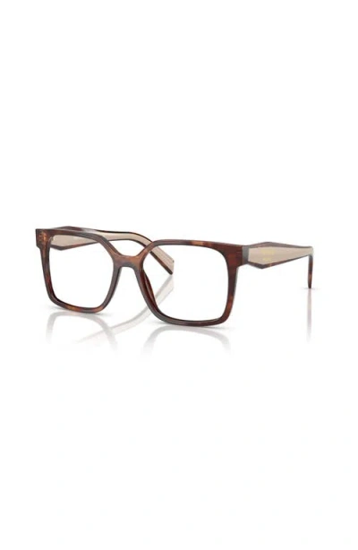 PRADA PRADA 52MM RECTANGLE OPTICAL GLASSES