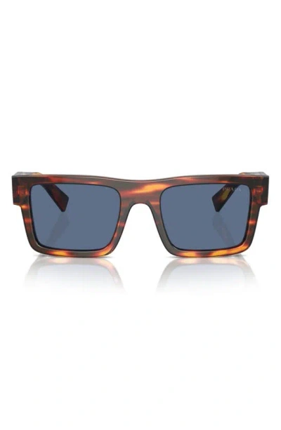 Prada 52mm Rectangular Sunglasses In A