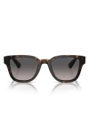 Prada Tortoiseshell-effect D-frame Sunglasses In Tortoise