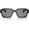 Prada 52mm Square Sunglasses In Black