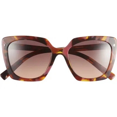 Prada 52mm Square Sunglasses In Grey Tort