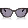 Prada 53mm Butterfly Sunglasses In Pink