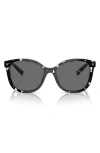Prada 53mm Cat Eye Sunglasses In Black Tortoise