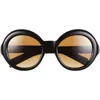 Prada 53mm Gradient Round Sunglasses In Pattern