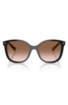 Prada 53mm Gradient Square Sunglasses In Black