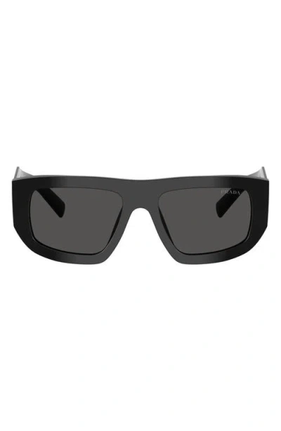 Prada 53mm Irregular Sunglasses In Pink