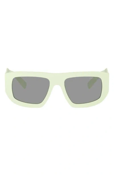 Prada 53mm Irregular Sunglasses In Pink