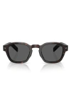 Prada Eyewear Square Frame Sunglasses In Dark Grey