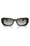 Prada Grey Gradient Rectangular Ladies Sunglasses Pr B05s 3890a7 53 In Neutral