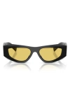 Prada 53mm Pillow Sunglasses In Yellow