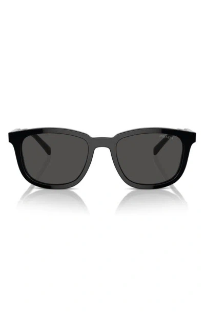 Prada 53mm Pillow Sunglasses In Black/ Grey