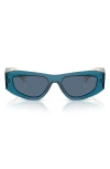 Prada 53mm Pillow Sunglasses In Blue
