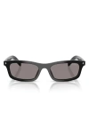 Prada Womens Black Pr D05s Rectangle-frame Acetate Sunglasses