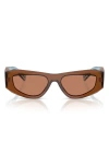 Prada 53mm Pillow Sunglasses In Brown
