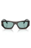 Prada 53mm Pillow Sunglasses In Green