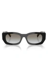 Prada Grey Gradient Rectangular Ladies Sunglasses Pr B05s 3890a7 53 In Orange