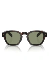 Prada Pra16s 17n20g Tartarugto Polarizzato Sunglasses In Green