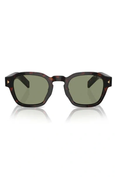 Prada 53mm Polarized Phantos Sunglasses In Green