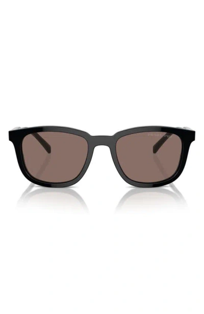 Prada 53mm Polarized Pillow Sunglasses In Black