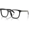 Prada 53mm Rectangle Optical Glasses In Black