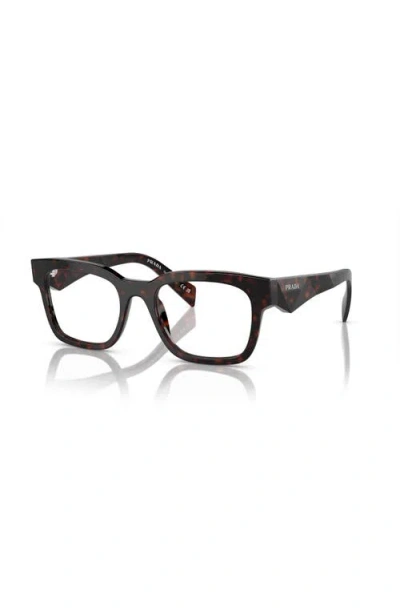 PRADA PRADA 53MM RECTANGLE OPTICAL GLASSES