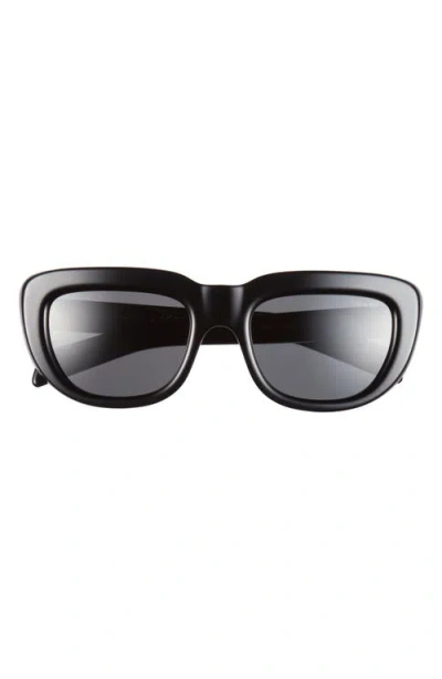Prada 53mm Rectangular Sunglasses In Black