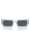Prada 53mm Rectangular Sunglasses In 12r09t