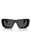 Prada 53mm Square Sunglasses In Black