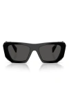 Prada 53mm Square Sunglasses In Black