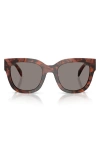 Prada 53mm Square Sunglasses In Brown